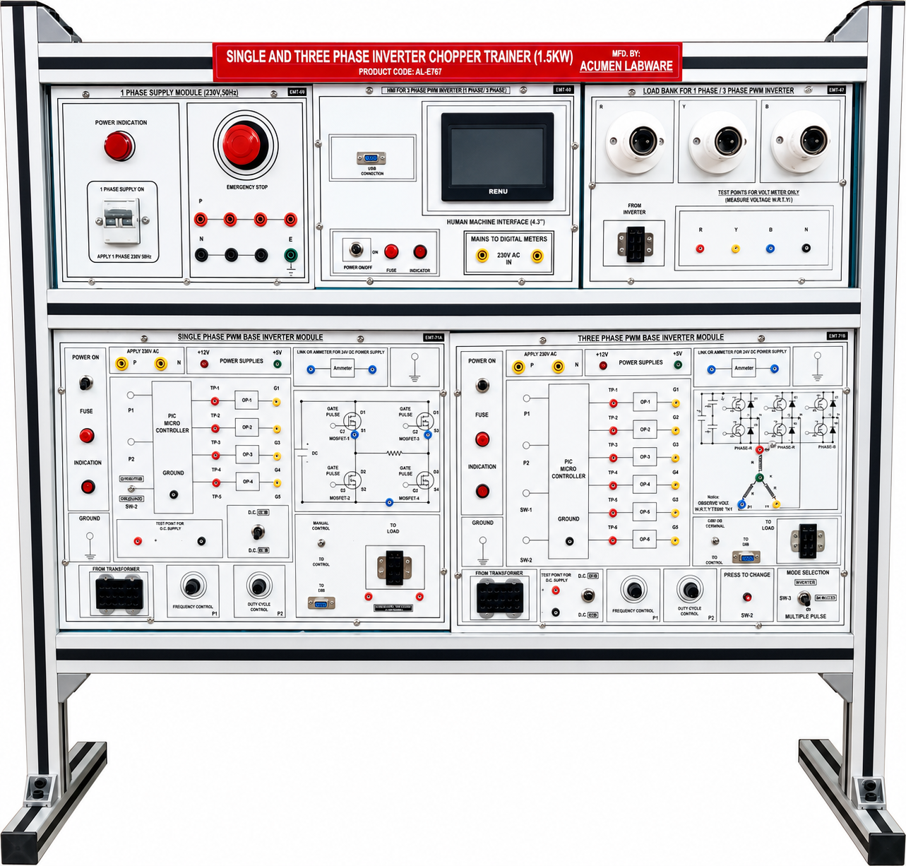 AL-E767 – SINGLE AND THREE PHASE INVERTER 1.5KW